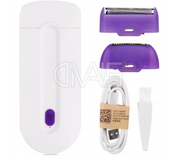 Depilatore elettrico donna con diodi led ricaricabile