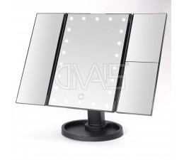 Specchio Richiudibile con zoom e 22 LED makeup
