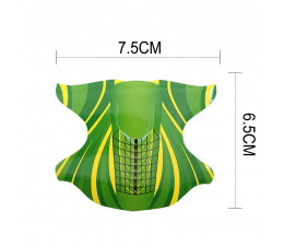 Cartine Nail Farfalla Green 500pz 2