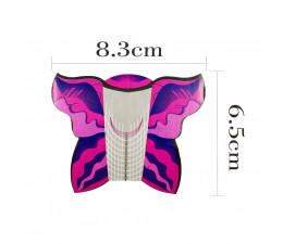 Cartine Nail Farfalla Pink 300pz 2