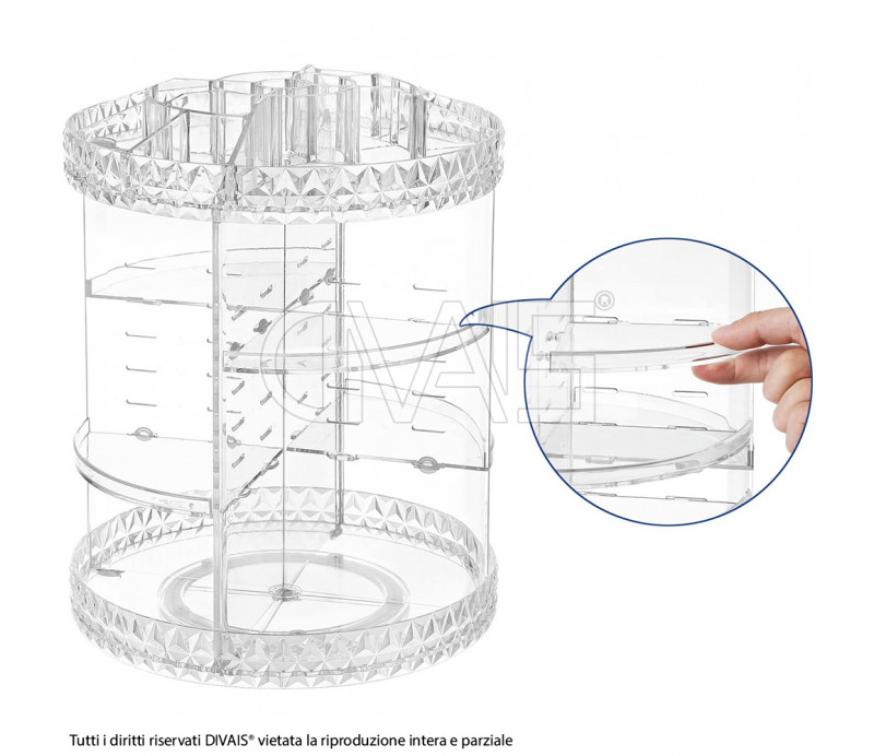Espositore per cosmetici 360°