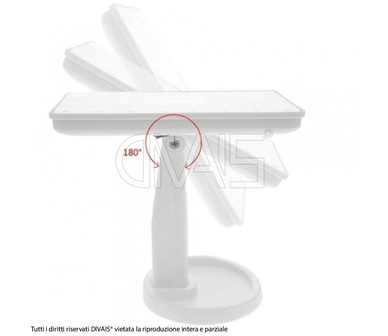 Specchio makeup da scrivania 16 led