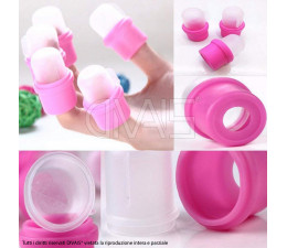 Cappucci rimuovi smalto 10pz 2