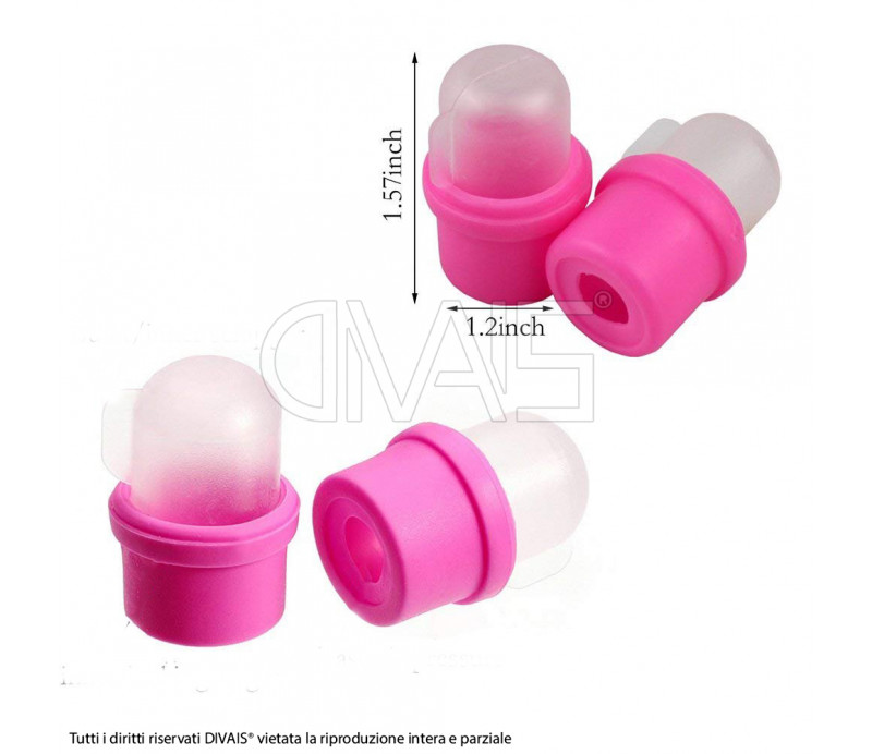 Cappucci rimuovi smalto 10pz