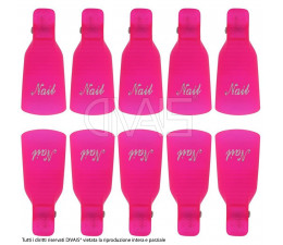 Cappucci rimuovi smalto con clip 2