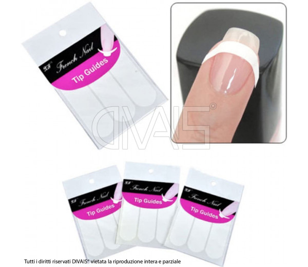 Stencil nastro adesivo per french manicure 50pz