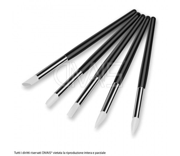 Set di pennelli in silicone per unghie