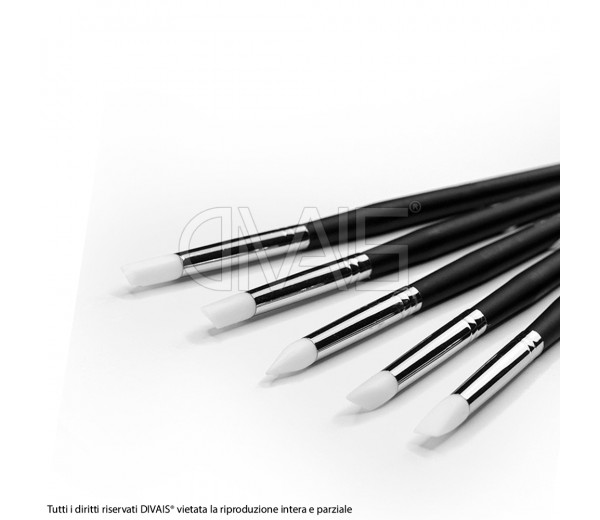 Set di pennelli in silicone per unghie