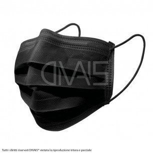 Mascherina Chirurgica Nera 50pz