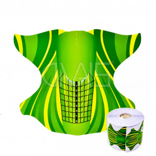 Cartine Nail Farfalla Green 500pz