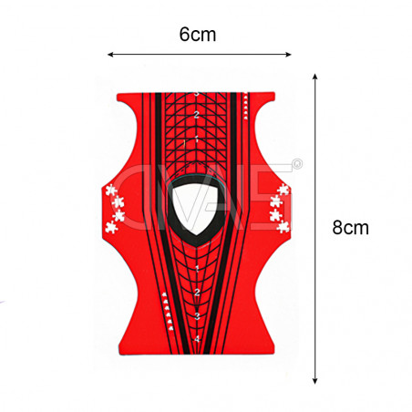 Cartine Nail Form Red 500pz