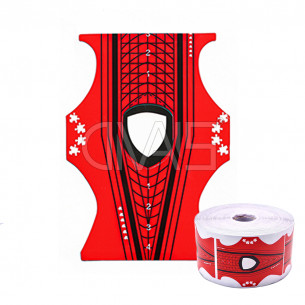 Cartine Nail Form Red 500pz