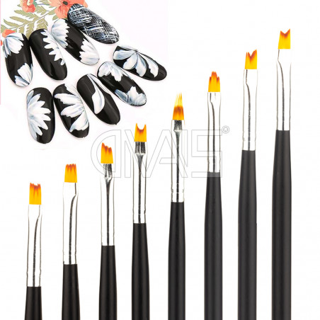 Set 8 Pennelli Professional Flower Art