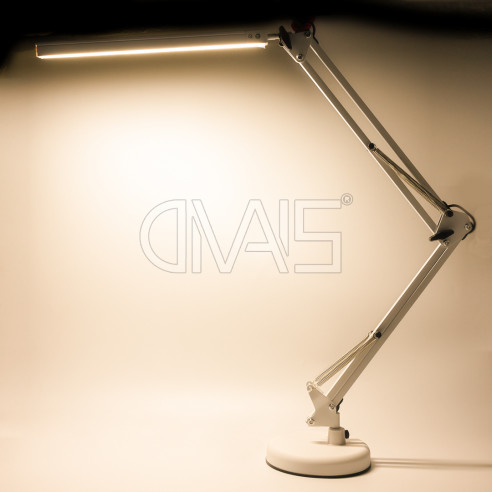 Lampada Tavolo Led Con Base e Morsetto Ultralight