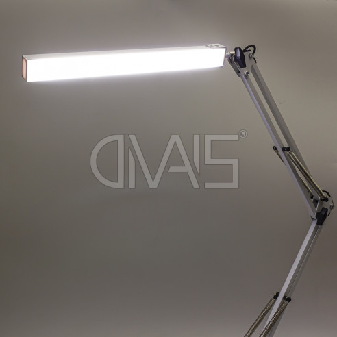 Lampada Tavolo Led Con Base e Morsetto Ultralight