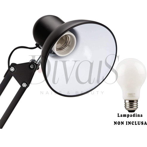 Lampada Estetista Pieghevole Con Base e Morsetto