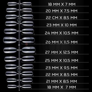 Tips Fullcover In Gel Tonda Trasparente 2