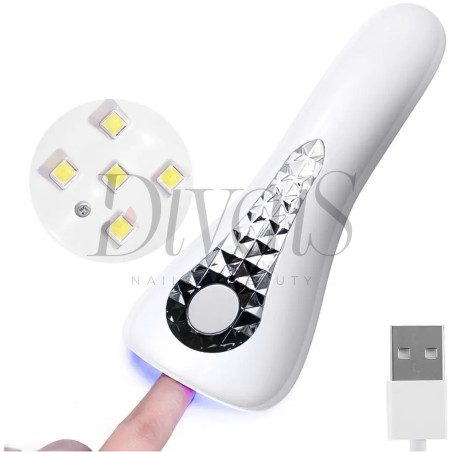 Lampada Uv-Led Ricaricabile 18w Per Tips