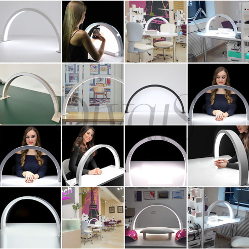 Lampada Da Tavolo Curva Moon Light Led Professionale