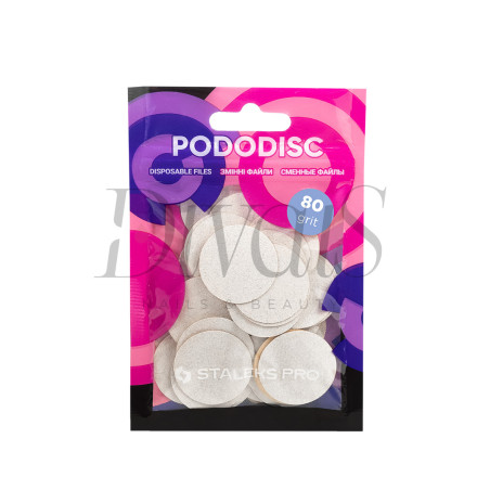 Dischi Abrasivi Adesivi STALEKS PODODISC misura L - Grana 80