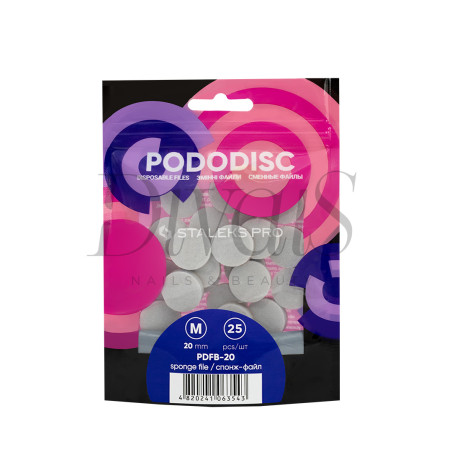 Dischi Spugne PODODISC STALEKES PRO misura M 25pz