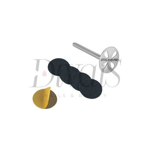 Punta Disco PODODISC misura S con 5 Dischi Abrasivi Grana 180 Gambo Lungo