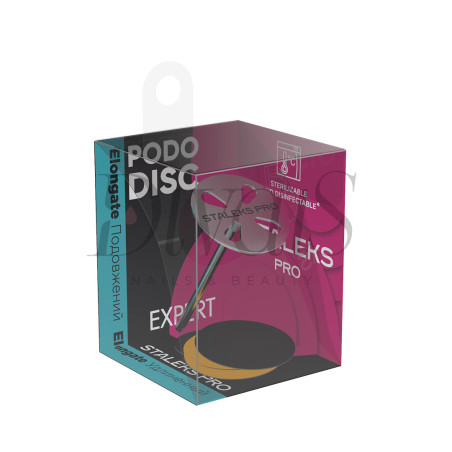 Punta Disco PODODISC misura M con 5 Dischi Abrasivi Grana 180 Gambo Lungo