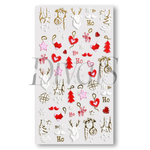 Stickers Nails 5D k196 Christmas