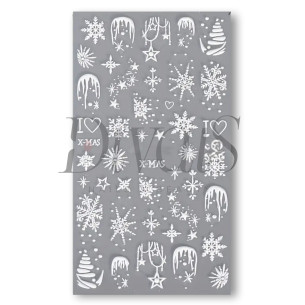 Stickers Nails 5D k123 Christmas