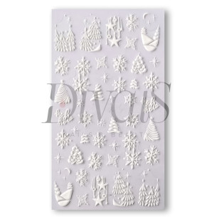 Stickers Nails 5D k124 Christmas