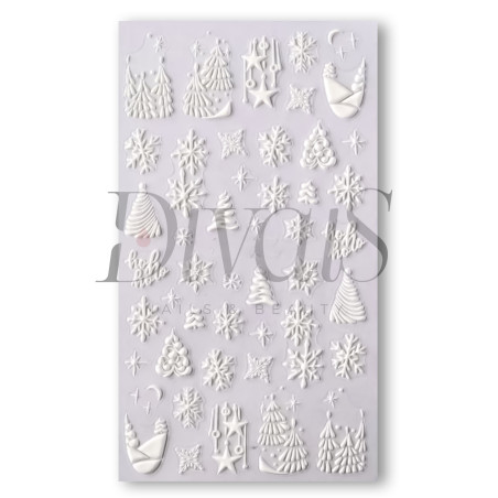 Stickers Nails 5D k124 Christmas