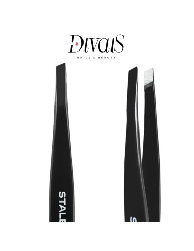 Pinzetta Punta Stretta Inclinata Per Sopracciglia Professionale Staleks TE114B