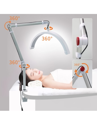 Lampada Moon Curva con Morsetto