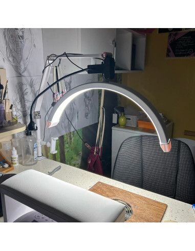 Lampada Moon Curva con Morsetto