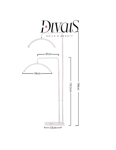 Lampada Da Pavimento Curva Moon Light Led Professionale