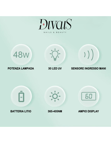 Lampada Uv-Led 48w Ricaricabile