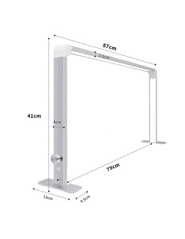 Lampada Da Tavolo Pieghevole Square