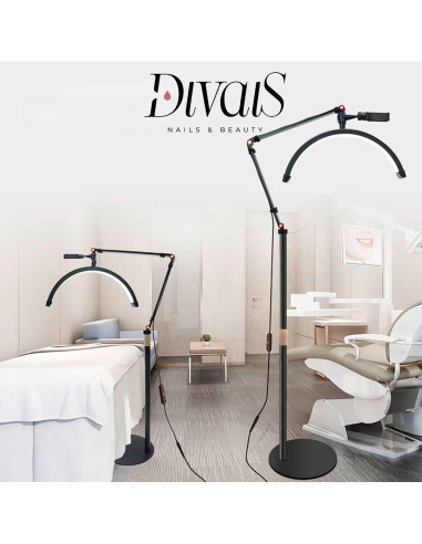 Lampada Da Pavimento Moon con Stativo Pieghevole