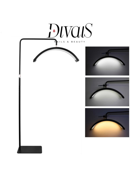 Lampada Da Pavimento Curva Moon Light Led Professionale