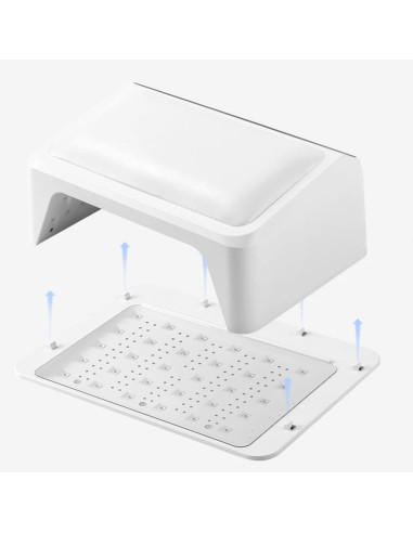 Lampada Uv-Led 72w Poggiamano con Cuscino 2025