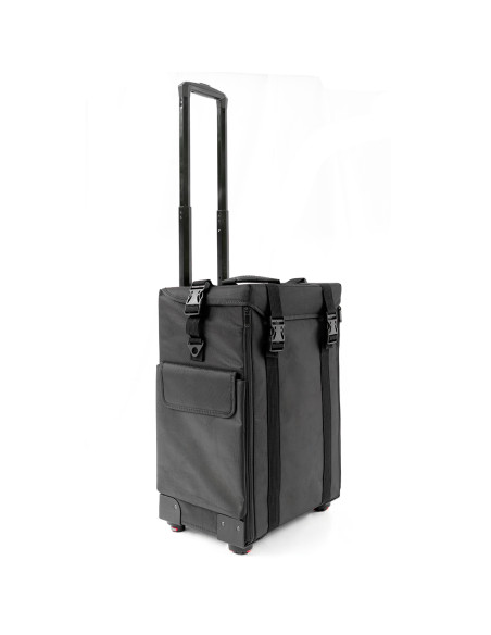 Trolley semirigido in tessuto per estetica e makeup