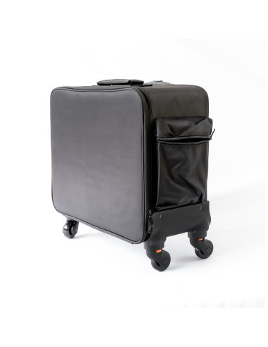 Trolley semirigido in tessuto per estetica e makeup beauty