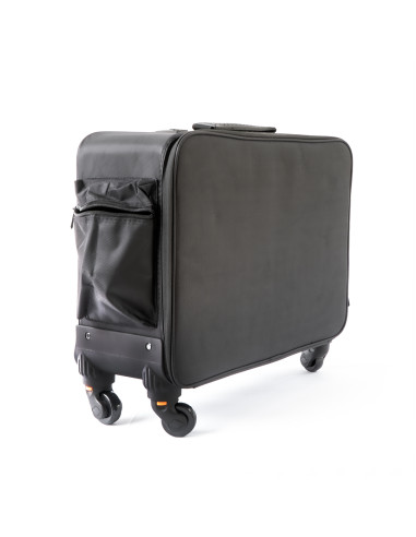 Trolley semirigido in tessuto per estetica e makeup beauty