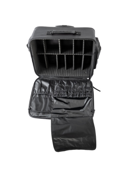 Trolley semirigido in tessuto per estetica e makeup beauty
