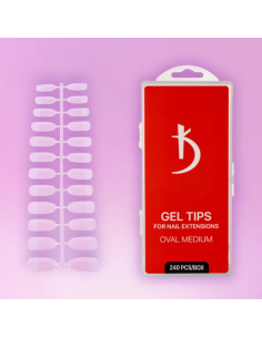 Kodi Gel Tips Oval Medium – 240 pezzi | Tips Estensione Unghie