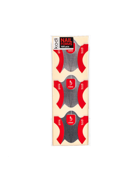 Kodi Forms Red Universal – 100 pezzi | Forme Estensione Unghie