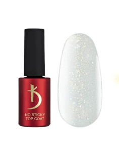 Kodi No Sticky Top Coat Sparkle Gold – 7 ml | Top Coat Dorato Professionale