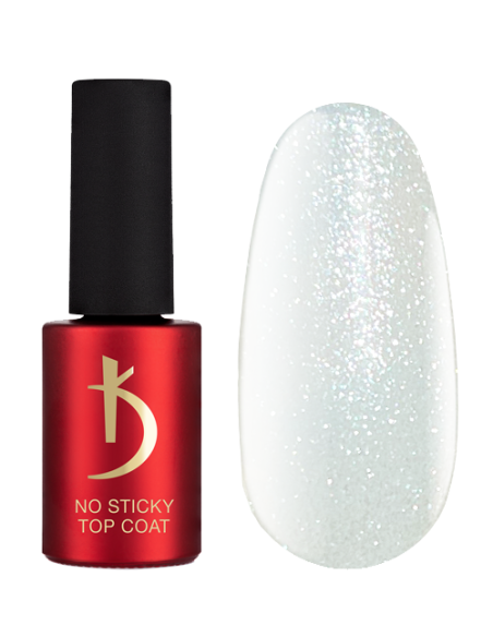 Kodi No Sticky Top Coat Sparkle – 7 ml | Finitura Glitter Professionale