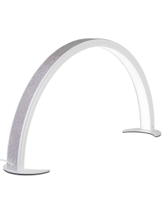 Lampada LED Moon ad Arco 48W in Alluminio Glitter per Estetiste