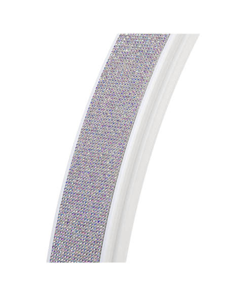 Lampada LED Moon ad Arco 48W in Alluminio Glitter per Estetiste